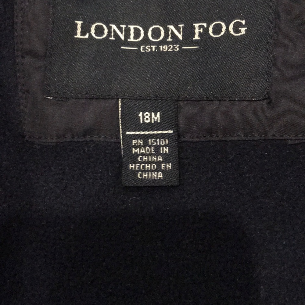 London Fog warm winter jacket, 18 mo - Picture 4 of 6